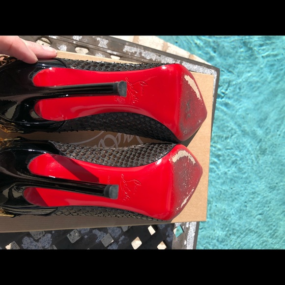 EUC Christian Louboutin Dorepi Python Ltd Ed Sz 40 - Picture 4 of 6